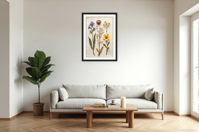 Pressed Flower Collection — Cottagecore Botanicals Printable Wall Art
