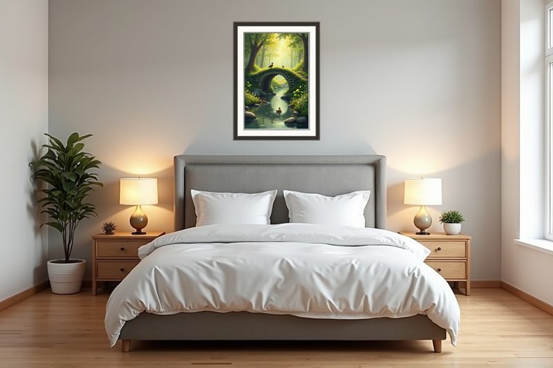 Enchanted Mossy Stone Bridge