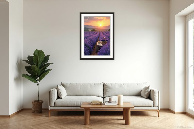 Lavender Field at Golden Hour